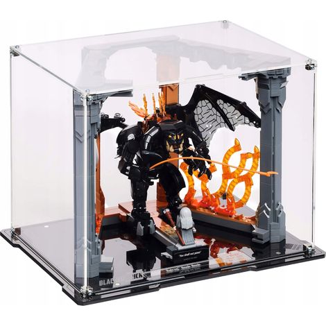 Vitrina de ladrillos negros para iconos de Lego 10367 - El Señor de los Anillos: Balrog (1/5)