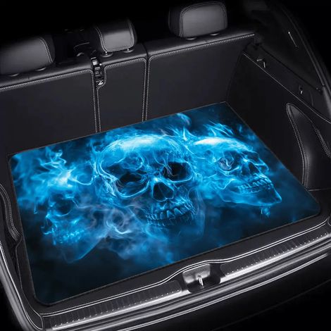 Tapis pour coffre de voiture, tapis de protection contre la poussière, résistant à l'usure et à la saleté, facile à entretenir - 75 x 100cm [Velours cristal, fond en plastique]