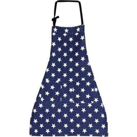Grembiule da cucina (blu navy), grembiule da cucina da donna, grembiule regolabile in cotone e lino per cucinare in famiglia, al ristorante o al barbecue.