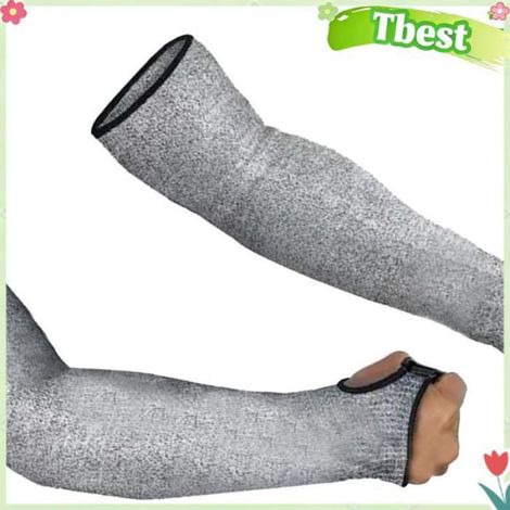 Tbest Manchons de bras de Protecteurs de Bras Résistants aux Coups de Couteau, Manchons élastiques Légers pour le auto gants (1/5)