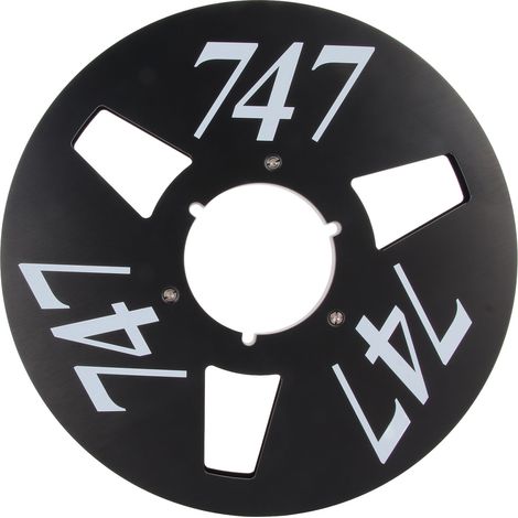 Universeller, leerer 1/4-Zoll-10-Zoll-Einsatz aus Aluminiumlegierung mit 3 Löchern für Tonbandgeräte – Schwarz (1/5)
