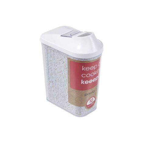Dispensador de cereales keeeper plastico blanco 1 litro