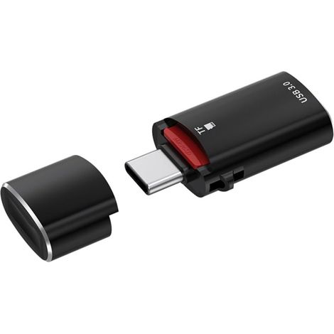 Lecteur de carte micro-SD USB C TF & Adaptateur combiné OTG 2 en 1 de type C vers USB femelle + adaptateur combiné TF (1/5)