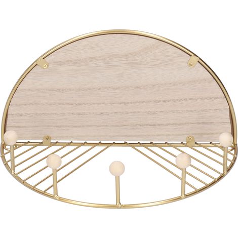 Goldenes Aufbewahrungsregal mit Kleiderstange für Eingangsbereich/Wohnzimmer (1/5)