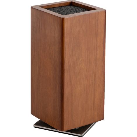 Portacoltelli magnetico, girevole a 360°, design antiscivolo, marrone (1/2)