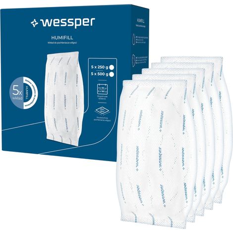 Absorbeur d'humidité, Granulés Déshumidificateur 250g – 5 pièces (1/4)