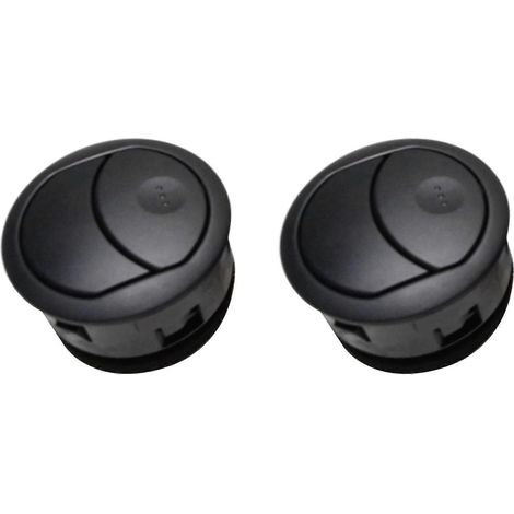 2x 96602410 Autoteil Schwarz Grau Armaturenbrett Lüftungsschlitze für Chevrolet Lova Aveo 1.4 (1/5)