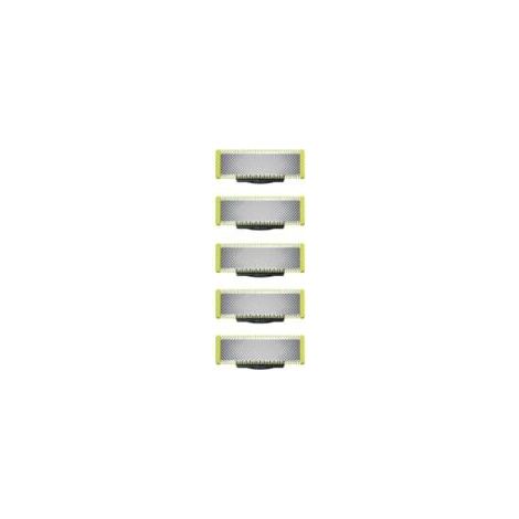 Kompatibel mit OneBlade – Ersatzklingen für den OneBlade Elektrorasierer/Trimmer, langlebiger Edelstahl, zum Trimmen, Stylen und Rasieren, 5er-Packung (1/5)
