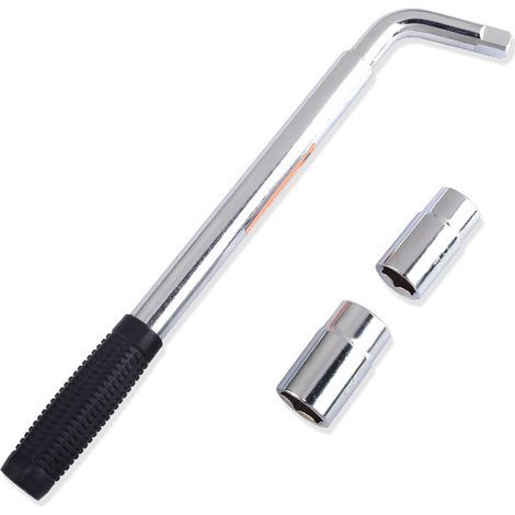 Clé à ergot télescopique universelle de 35,6 à 50,8 cm pour voiture, SUV avec douilles standard CR-V 17/19, 21/22 mm (clé à corne) (1/5)
