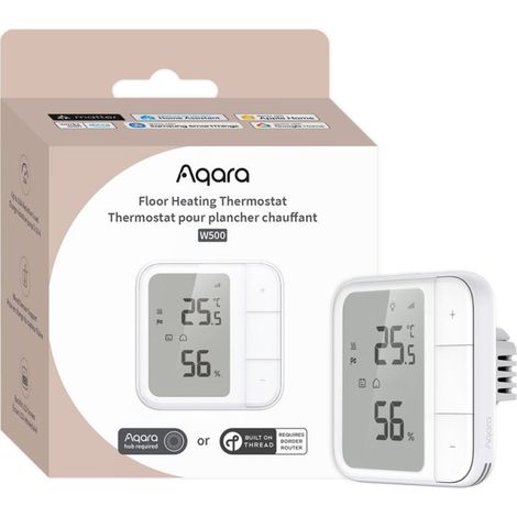Termostato Aqara W500 blanco para calefacción por suelo radiante