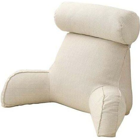Canapé Dossier Oreiller De Lecture Lit En Peluche Grand Dossier Oreiller De Repos De Lecture Avec Accoudoir Oreiller De Soutien Dorsal Amovible À La Maison,C pratique (1/5)