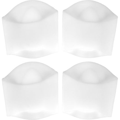 Paire de 2 semelles orthopédiques anti-plat, support de voûte plantaire SEBS, chaussettes élastiques correctrices, blanc taille S pour pieds fatigués (1/5)