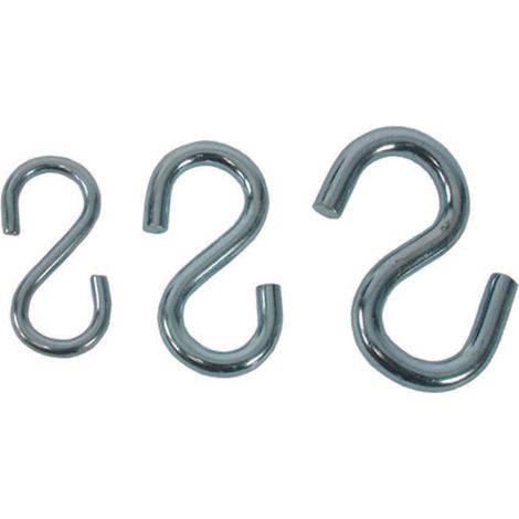 GANCI AD S PER CATENE IN ACCIAIO ZINCATO- - n°21  EE ¸ mm.5x44 - 100 pezzi