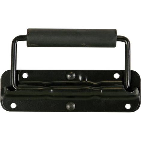 Griff für Lautsprecher mit Feder, Metallisch Schwarz, 161 x 107 mm (1/4)
