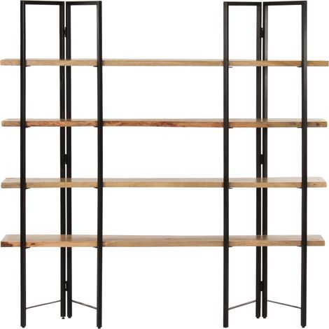 Maison Exclusive - Libreria a 4 Livelli 160x35x160 cm in Legno Massello di Mango