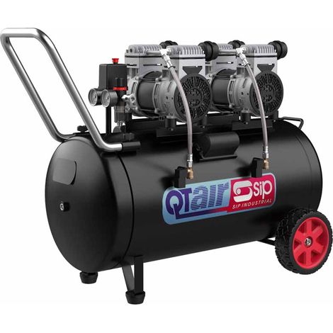 SIP QT 100/10 Low Noise Direct Drive Compressor - L96.7 x W52.8 x H78.5 cm
