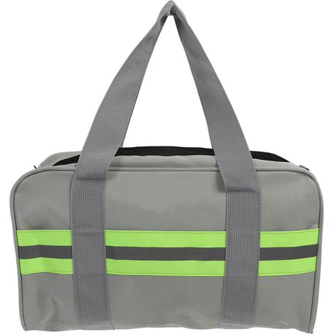 Sac à outils large ouverture Oxford tissu grande capacité bande réfléchissante pour ouvrier électricien 35.5cm (1/5)