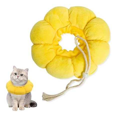Collare di recupero protettivo lavabile per cani e gatti, collare post-operatorio, collari per animali domestici da 26 cm - L