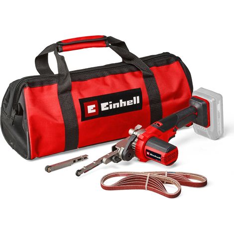 Einhell Lime à bande sans fil TE-BF 18 Li Solo PXC (18V, bras de ponçage pivote jusqu’à 90°) Livré sans Batterie ni Chargeur (1/5)