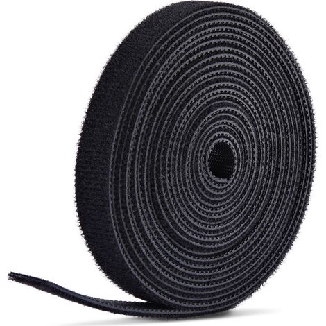 StarTech.com Rotolo di Nastro a Strappo da 22,8 m, Larghezza 1,27cm Fascette Serracavo Riutilizzabili da Tagliare su Misura Feltro in Tessuto