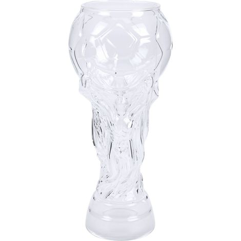 Verre à bière 800 ml, compatible congélateur, en forme de trophée de football, idéal pour bières artisanales, jus de fruits et cocktails. (1/5)