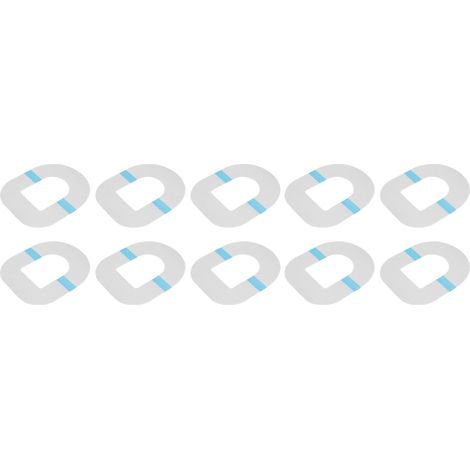 10 Patchs Adhésifs Haute Performance Prédécoupés pour Capteurs, Revêtement de Fixation Souple (1/5)