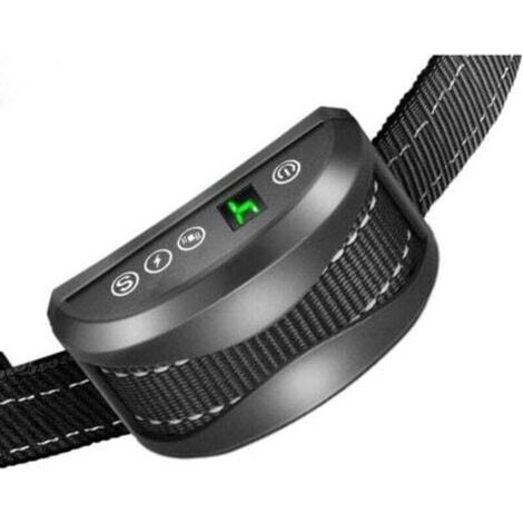 RHG Collier Anti-aboiement Chien - 3 Modes Choc Électrique/Vibration/Sensibilité Aide au Dressage Inoffensif Automatique IP65 Batterie Rechargeable Sangle Reflechissant Réglable,
