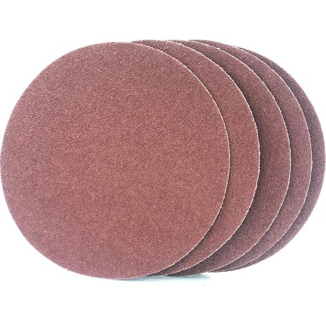 Disque de Ponçage 250 mm. 9 inch Disques abrasifs，Papier abrasif autocollant (PSA) Grain 5 X P 60/80/120/180/240/320 pour ponceuse stationnaire à bande et à disque (30pcs) (1/5)