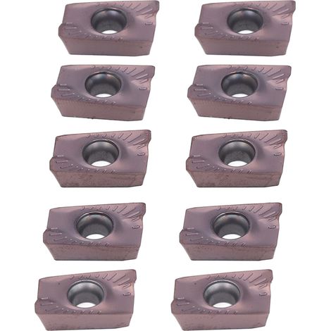 Satz mit 10 Wendeschneidplatten für CNC-Drehmaschinen, Hartmetall-CNC-Schlichtfräser (1/5)