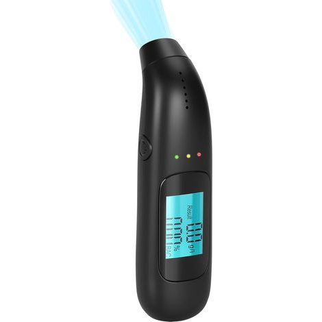 Ethylotest Electronique,Alcootest, avec écran LCD numérique, Manuel Inclus, sans Embouts buccaux, Design Compact, Test par soufflage, éthylotest à Usage Personnel et Professionnel (1/5)