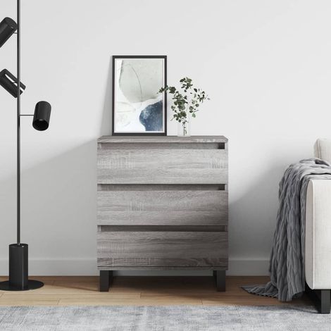 Sideboard Grau Sonoma 60x35x70 cm Holzwerkstoff
