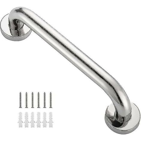 CREA 30 cm épaissir la barre d'appui de baignoire de salle de bains d'acier inoxydable main courante de sécurité pour la Toile de douche de baignoire