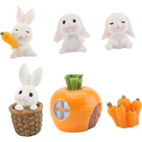 Stück dekorative Hasenfiguren aus leichtem PVC für