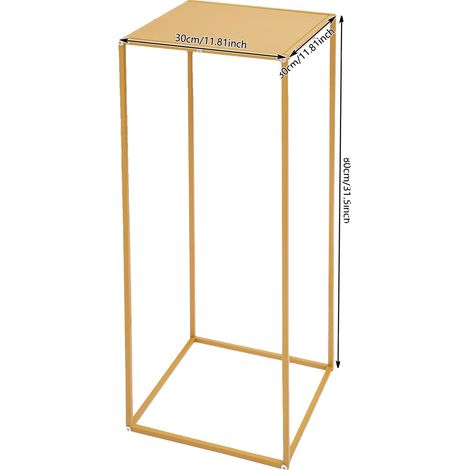 Soporte para flores, diseño elegante, construcción robusta de metal, 30 cm de ancho x 80 cm de alto. (1/2)