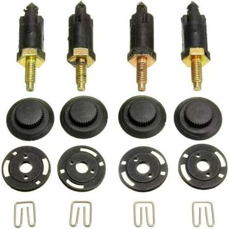 4-teiliger Motorabdeckungs-Befestigungssatz für 2.0 HDI Motoren, kompatibel mit Citroën Berlingo, C4, C5, Xantia, Xsara und Peugeot 206, 306, 307, 406, 607, 806, Expert, OEM 0137F6 13711 (Clips + Schr (1/5)