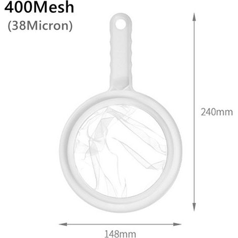 Filtre à égouttoir à mailles fines, pour la cuisine, filtre à lait de soja, cuillère à tamis 400 mesh (1/4)