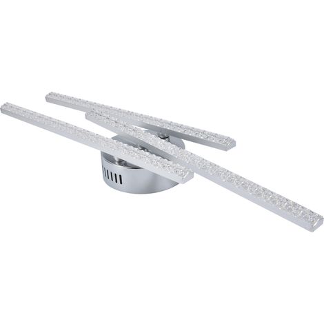 Moderne skandinavische LED-Deckenleuchte, lineare Lampe für Schlafzimmer, Wohnzimmer, Büro, Esszimmer, CE (EMV+LVD) und ROHS-zertifiziert, AC85-265V Spannung, drei Acrylstreifen, warmes Licht. (1/5)