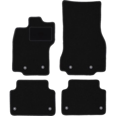 Tapis en velours noir pour : Jaguar XF I 4WD X250 berline, break (2007-2015) (1/5)