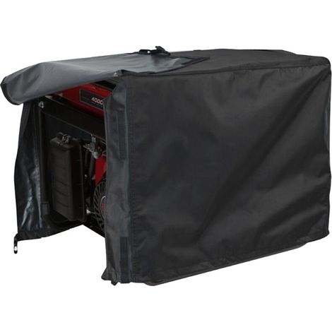Funda protectora para generador eléctrico, impermeable y a prueba de polvo, para jardín y patio exterior (negra) -Crezuo