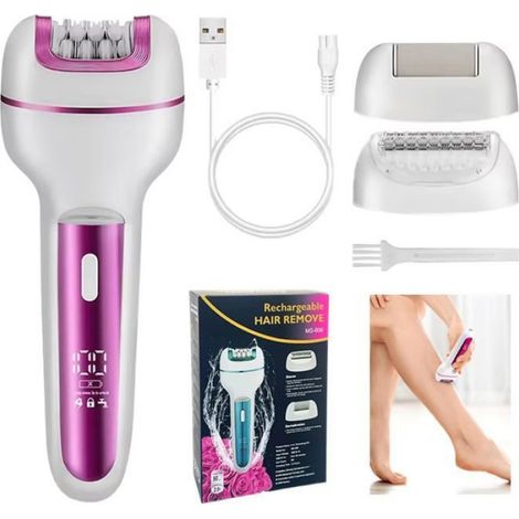 3 en 1 Épilateur électrique Rechargeable pour femmes, pour visage et corps, épilation féminine, tondeuse pour Bikini, jambes