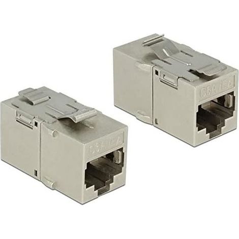 Delock Modulo Chiave a Vite RJ45 Presa  Cat.6A Metallo