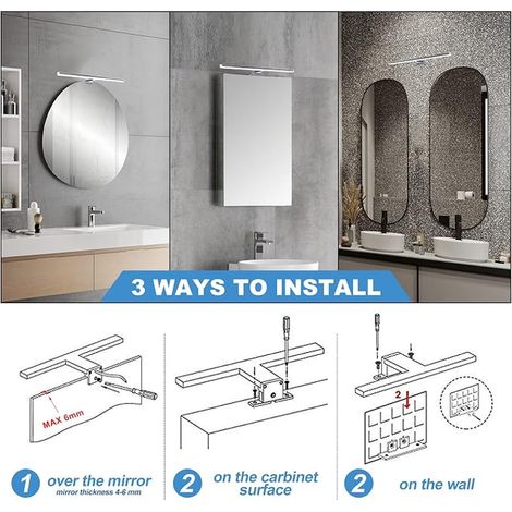 Bathroom Mirror Lamp 40 cm, 800 lm 10 W, LED Wall Light (1/4)