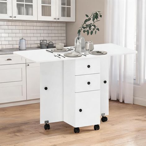 Table de salle à manger bianco en truciolato 120 x 60 x 76,5 cm (1/5)