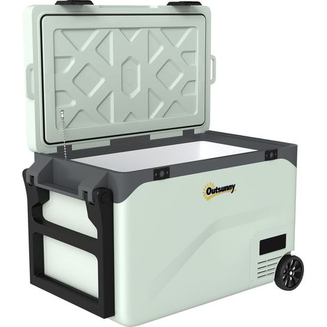 42,5-Liter-Kühlbox mit elektrischem Kompressor, Bluetooth und Rollen