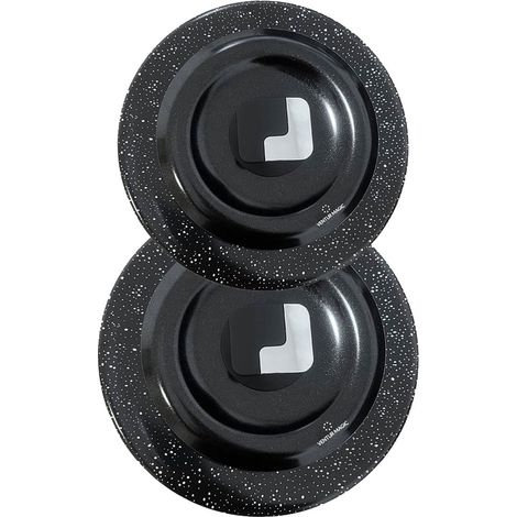 Kit 2 Coperchi Magici Antiodore Ventur Magic in Alluminio Ø28-32 cm Pomello Salvaspazio Nero (1/5)