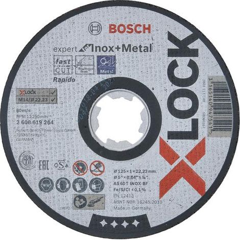BOSCH 2.608.619.264 X-Lock inox disc 125mm x 1mm x XLock