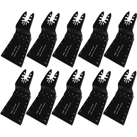 Lot de 10 lames de scie pour outil multifonction, lames oscillantes, accessoires pour outil multifonction, kit de lames pour la coupe du bois (1/5)