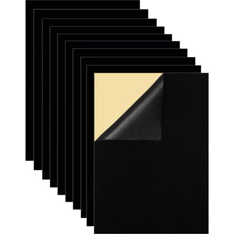 10 feuilles de feutre autocollantes en velours pour tiroirs, 21 x 29,7 cm (1/4)