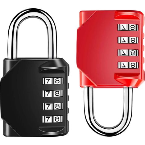 cadenas à combinaison, cadenas monobloc épais, cadenas en alliage de zinc avec code à combinaison, cadenas à combinaison robuste et sécurisé (1/5)