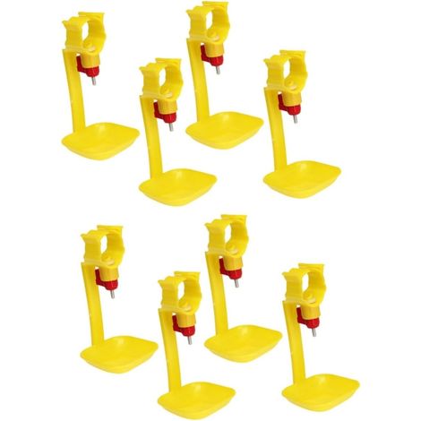 8 Pièces Gobelet Fournitures Abreuvoir Fontaines à Poules Mangeoire à Eau pour Poulet Mangeoire à Poulet Fontaines d'eau De Poulet L'alimentation des Poulets Un Corps Poussin (1/5)